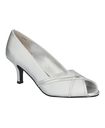 Easy Street Women's Celeste Peep Toe Pumps