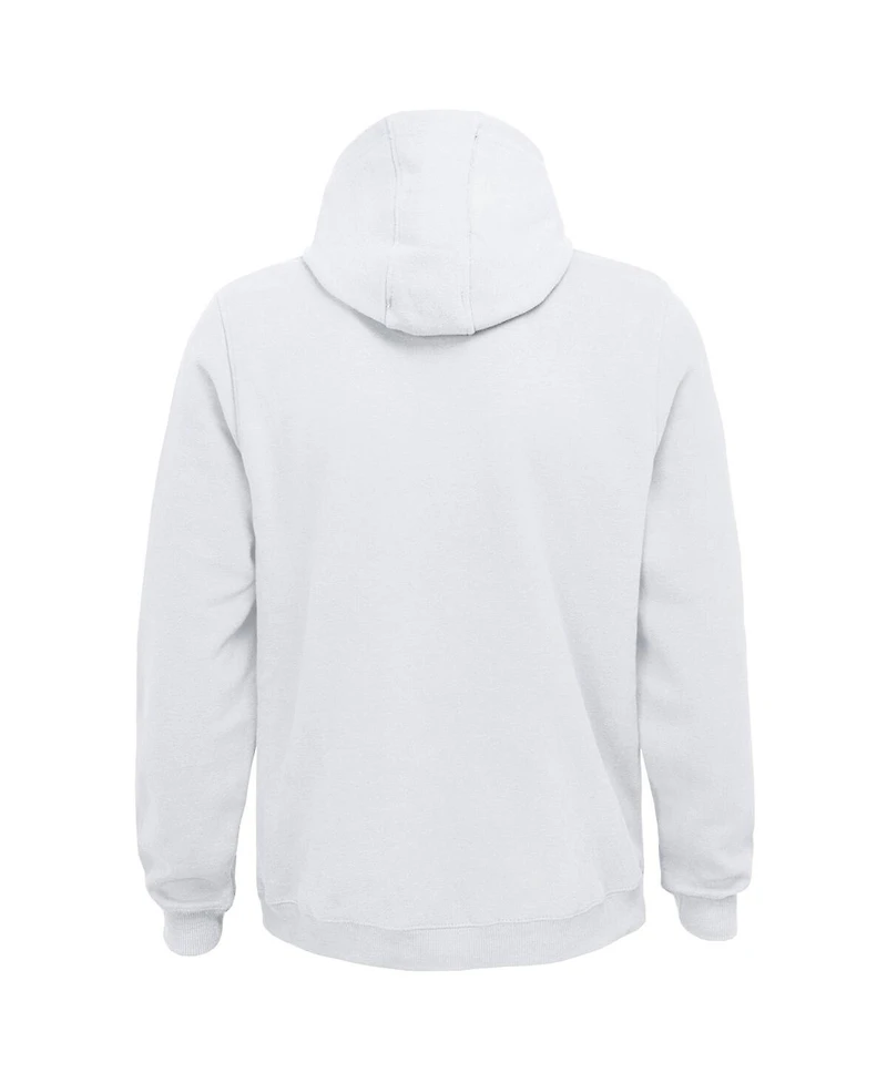 Big Boys White San Jose Sharks Special Edition 2.0 Primary Logo Fleece Pullover Hoodie