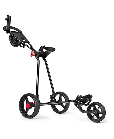 Foldable 3 Wheel Golf Pull Push Cart Trolley