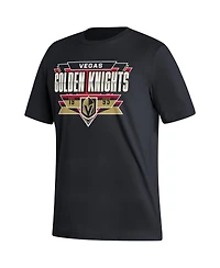 Men's adidas Black Vegas Golden Knights Reverse Retro 2.0 Fresh Playmaker T-shirt