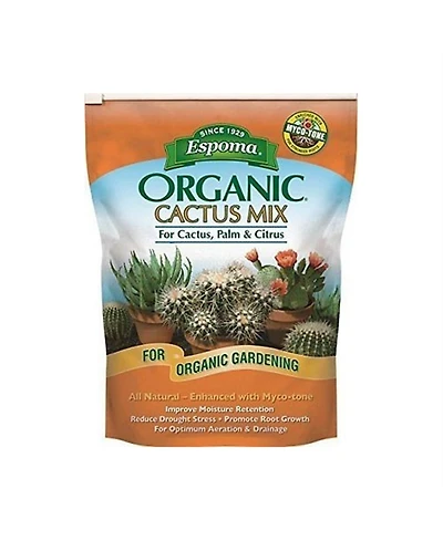 Espoma Organic Cactus Potting Mix for Cactus, Palm, & Citrus, 4 Qts.