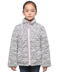 Rokka&Rolla Girls Reversible Sherpa Fleece Puffer Jacket