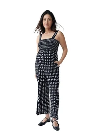 Ingrid + Isabel Maternity Smocked Bodice Jumpsuit