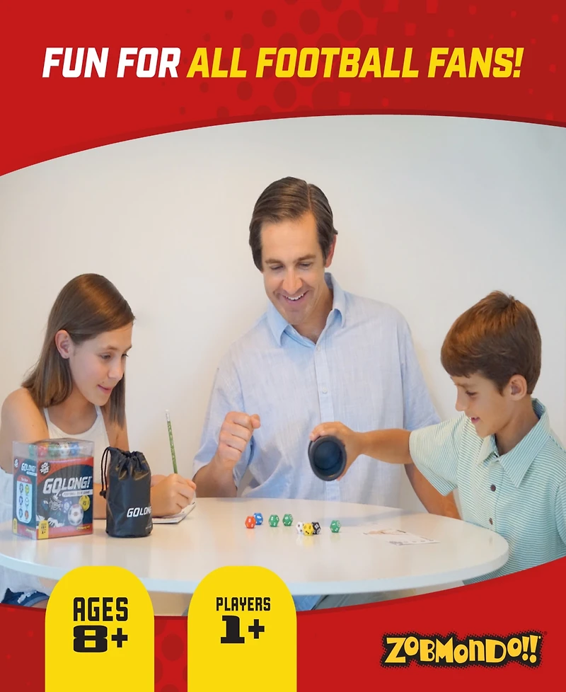 Zobmondo Golong Fun Football Math Dice Game