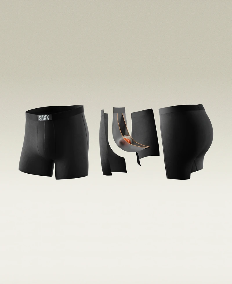 Saxx Men's Non-Stop Stretch Cotton Slim Fit Boxer Briefs – 3PK
