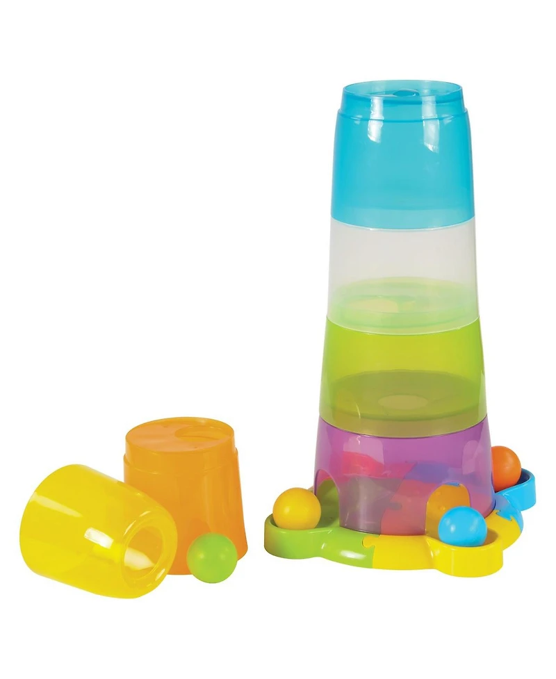 Edushape Toddler Stack and Ball Drop Transparent Ball Tower