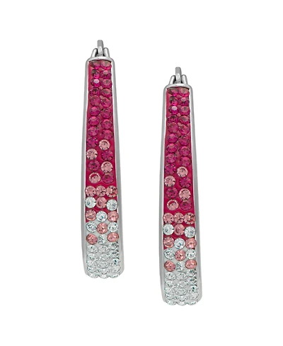 Macy's Women's Color Crystal Hoop Earrings
