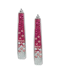 Macy's Women's Color Crystal Hoop Earrings