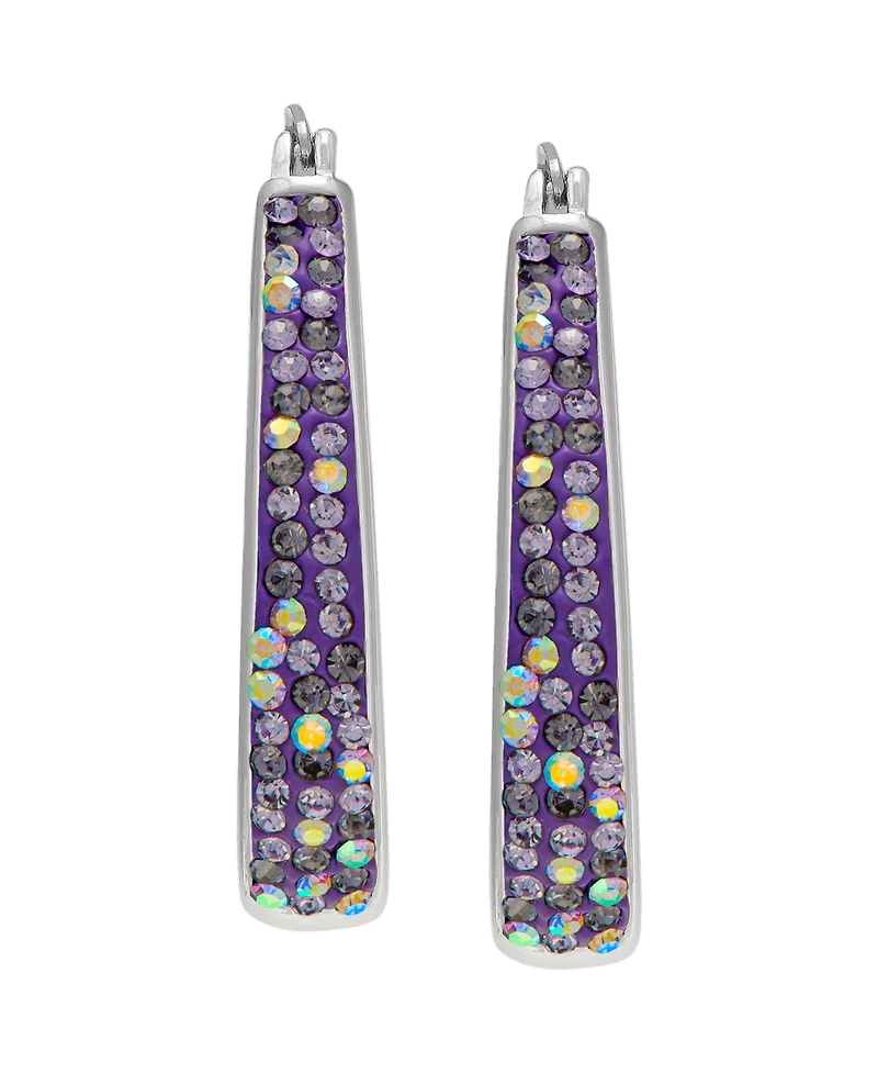 Macy's Women's Color Crystal Hoop Earrings