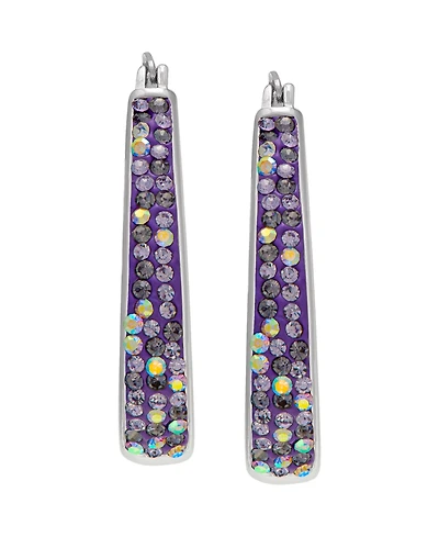 Macy's Women's Color Crystal Hoop Earrings