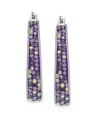 Macy's Women's Color Crystal Hoop Earrings