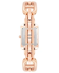 Anne Klein Women's Rose Gold-Tone Alloy Open Link Bracelet Watch, 33mm