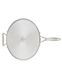 Circulon Stainless Steel 5 Quart Induction Saute Pan with Lid and Steelshield Hybrid Stainless and Non-stick Technology