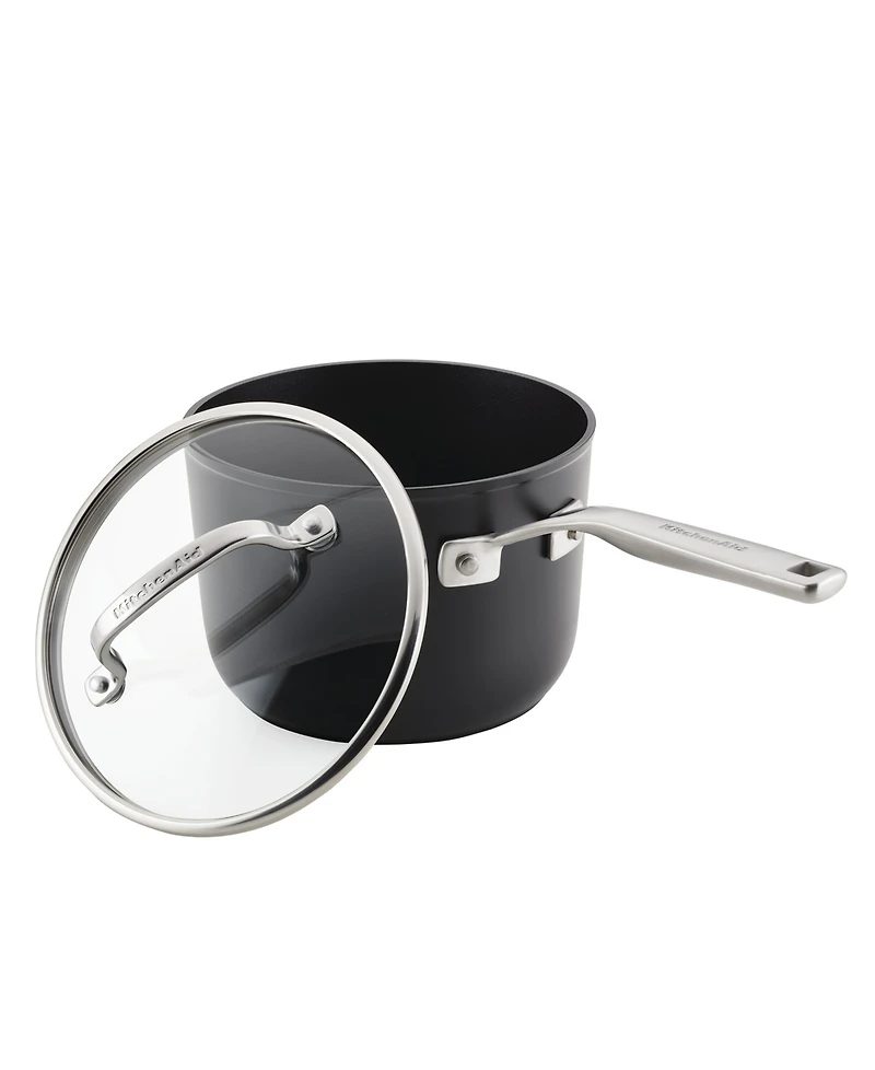 KitchenAid Hard-Anodized 3 Quart Induction Nonstick Saucepan with Lid