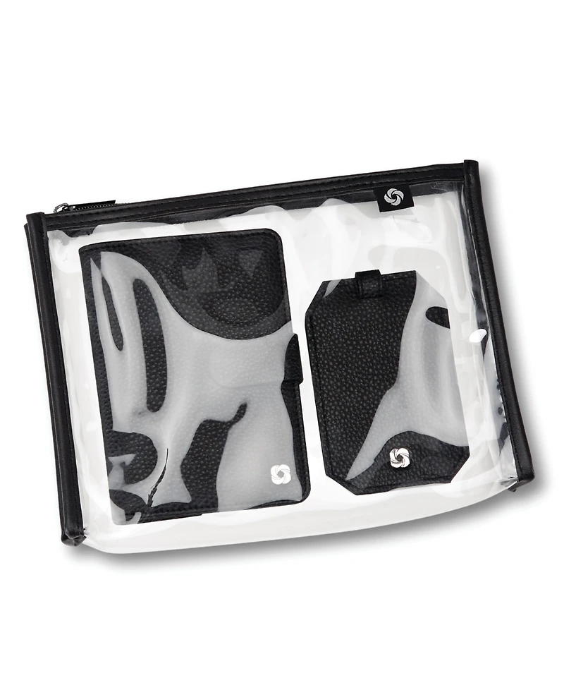 Samsonite 3 Piece Passport Cover, Luggage Tag Set