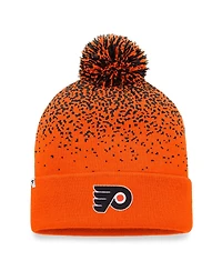 Men's Fanatics Orange Philadelphia Flyers Iconic Gradient Cuffed Knit Hat with Pom
