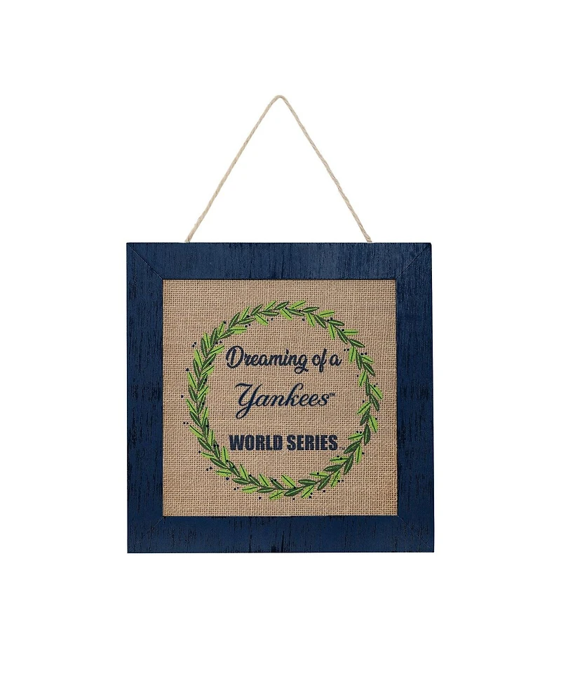 Foco New York Yankees 12'' Double-Sided Burlap Sign