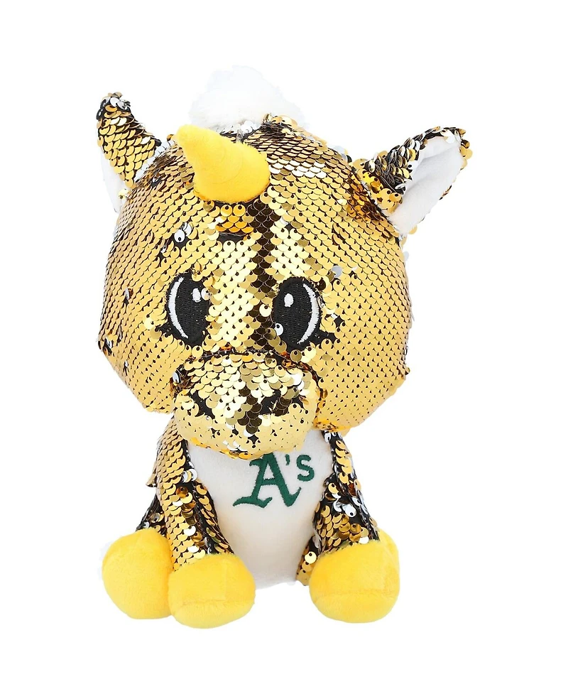 Foco Oakland Athletics 9'' Sequin Unicorn Plush Toy