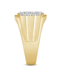 Men's Diamond Cluster Ring (1/2 ct. t.w.) Sterling Silver or 14k Gold-Plated