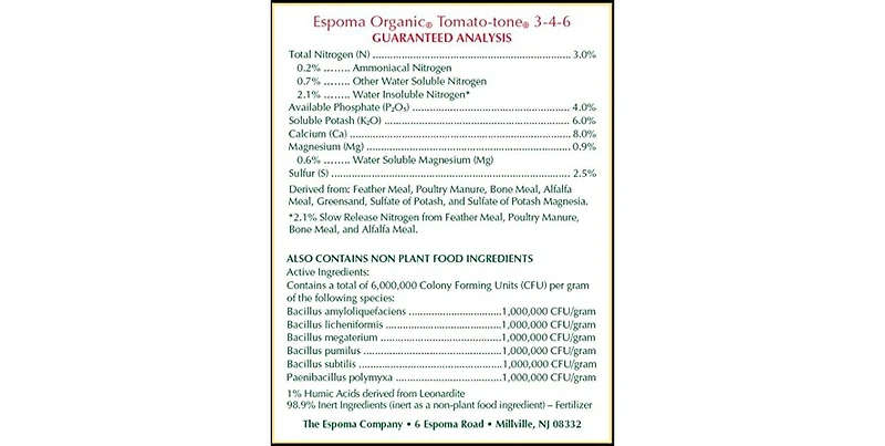 Espoma Tomato-Tone, 8 Lb