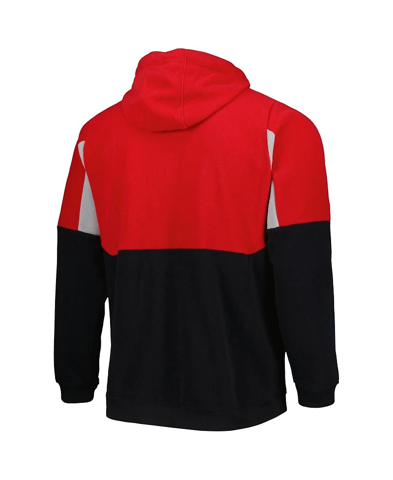 Men's Columbia Black Ohio State Buckeyes Lodge Quarter-Zip Pullover Hoodie