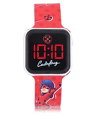Miraculous Children's Led Touchscreen Red Silicone Strap Watch 34mm