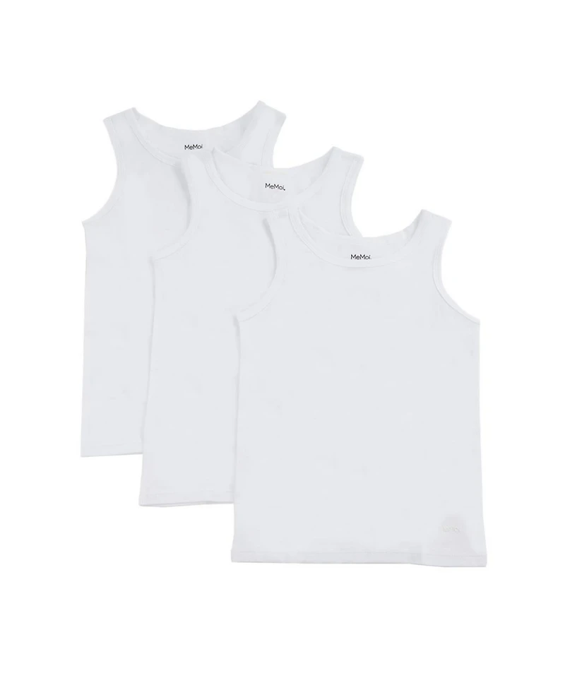 3 Pairs Boy's Sleeveless Cotton Tank Toddler|Child