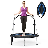 40'' Foldable Trampoline Fitness Rebounder Resistance Bands