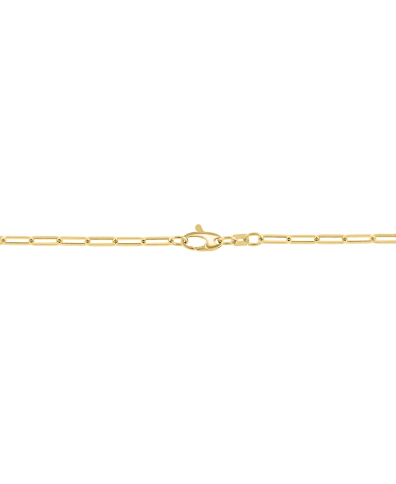 Effy Diamond Baguette & Round Cluster Pendant Necklace (3/8 ct. t.w.) in 14k Gold, 16-3/4" + 1-1/4" extender