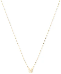 Butterfly Openwork 18" Pendant Necklace in 10k Gold