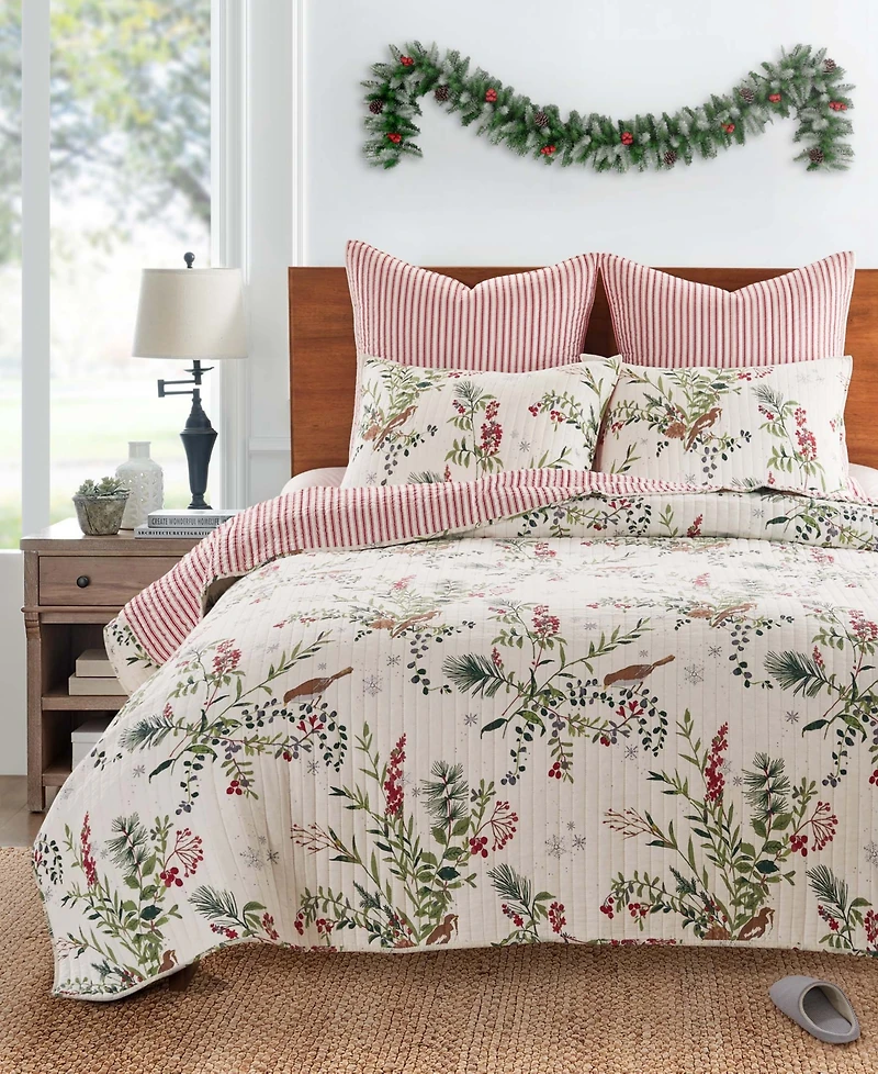 Levtex Winterberry Forest 3-Pc. Quilt Set, Full/Queen