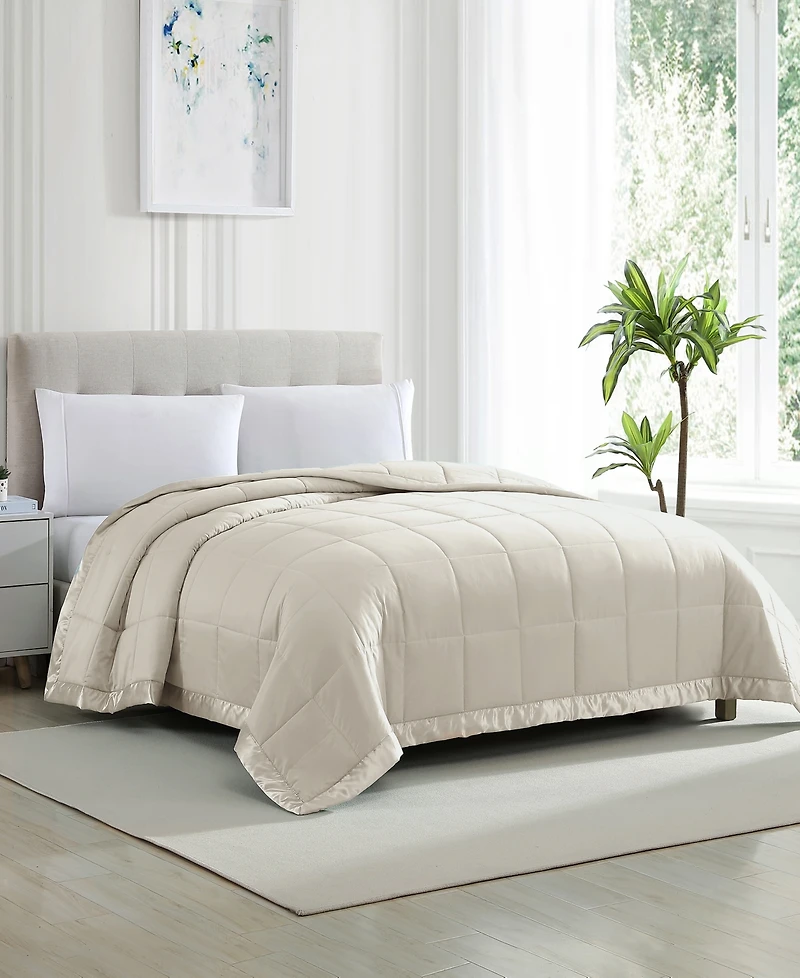Royal Luxe Classic White Down Light Warmth Microfiber Blanket, Full/Queen, Exclusively at Macy's