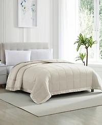 Royal Luxe Classic White Down Light Warmth Microfiber Blanket, Full/Queen, Exclusively at Macy's