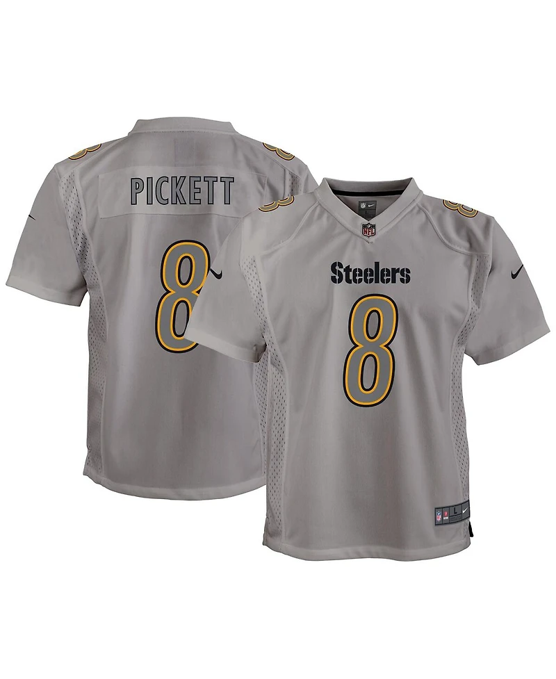 Big Boys Nike Kenny Pickett Gray Pittsburgh Steelers Atmosphere Game Jersey