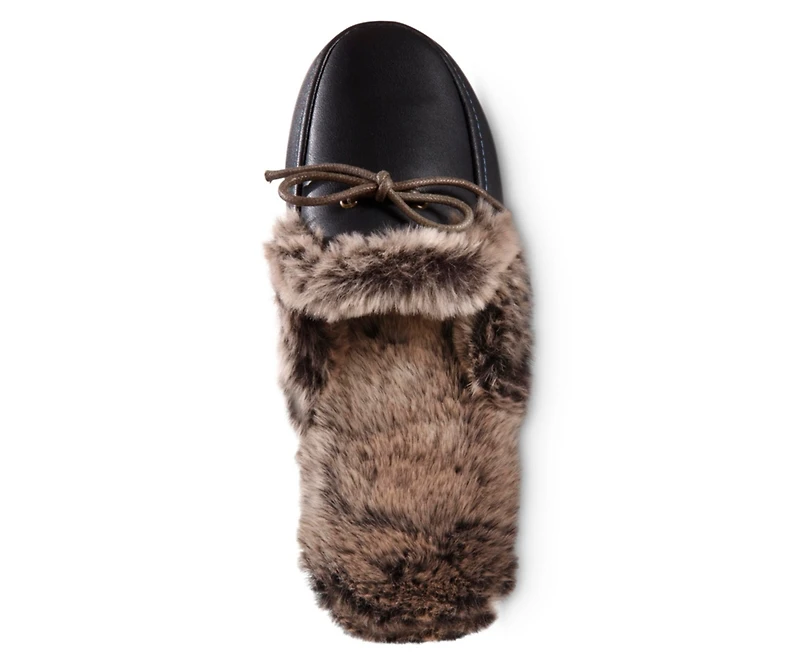 Isotoner Signature Women's Faux Leather Vivienne Scuff Slippers