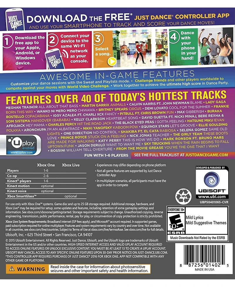 Ubisoft Just Dance 2016 - Xbox One