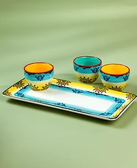 Euro Ceramica Zanzibar Appetizer Serving Set