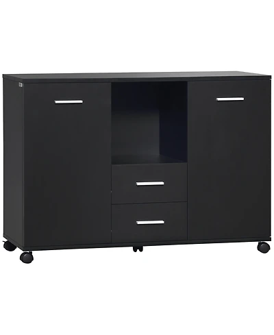 Vinsetto Multifunction Office Filing Cabinet Printer Sd w/ 2 Drawers,