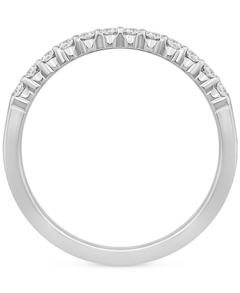 Diamond Double Row Band (1/2 ct. t.w.) 14k White Gold