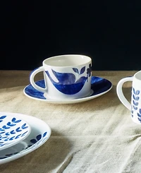 Noritake Sandefjord Set Of 4 Saucers 6-1/2"