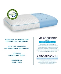 BodiPEDIC Aerofusion Gusseted Gel-Infused Memory Foam Pillow, Jumbo