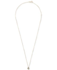 Diamond Pear Solitaire Pendant Necklace (1/4 ct. t.w.) in 14k Gold, 16" + 2" extender