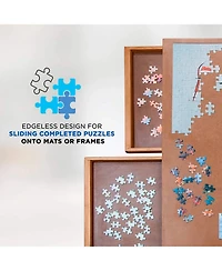 Jumbl 1000pc Puzzle Board 23”x31” Wooden Puzzle Table w/Legs