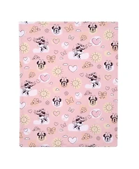 Lambs & Ivy Disney Baby Sweetheart Minnie Mouse Pink Soft Fleece Baby Blanket
