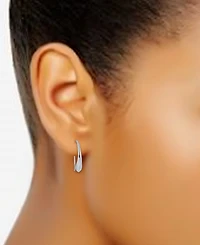 Giani Bernini Polished Teardrop Threader Earrings, Created for Macy's