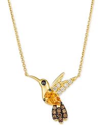 Le Vian Cinnamon Citrine (1/2 ct. t.w.), Nude Diamonds (1/8 ct. t.w.), Chocolate Diamonds (1/6 ct. t.w.) & Blackberry Diamonds (1/6 ct. t.w.) Hummingb