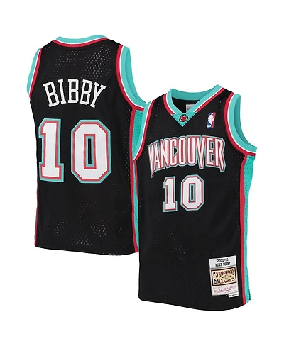 Big Boys Mitchell & Ness Mike Bibby Black Vancouver Grizzlies 2000-01 Hardwood Classics Swingman Jersey