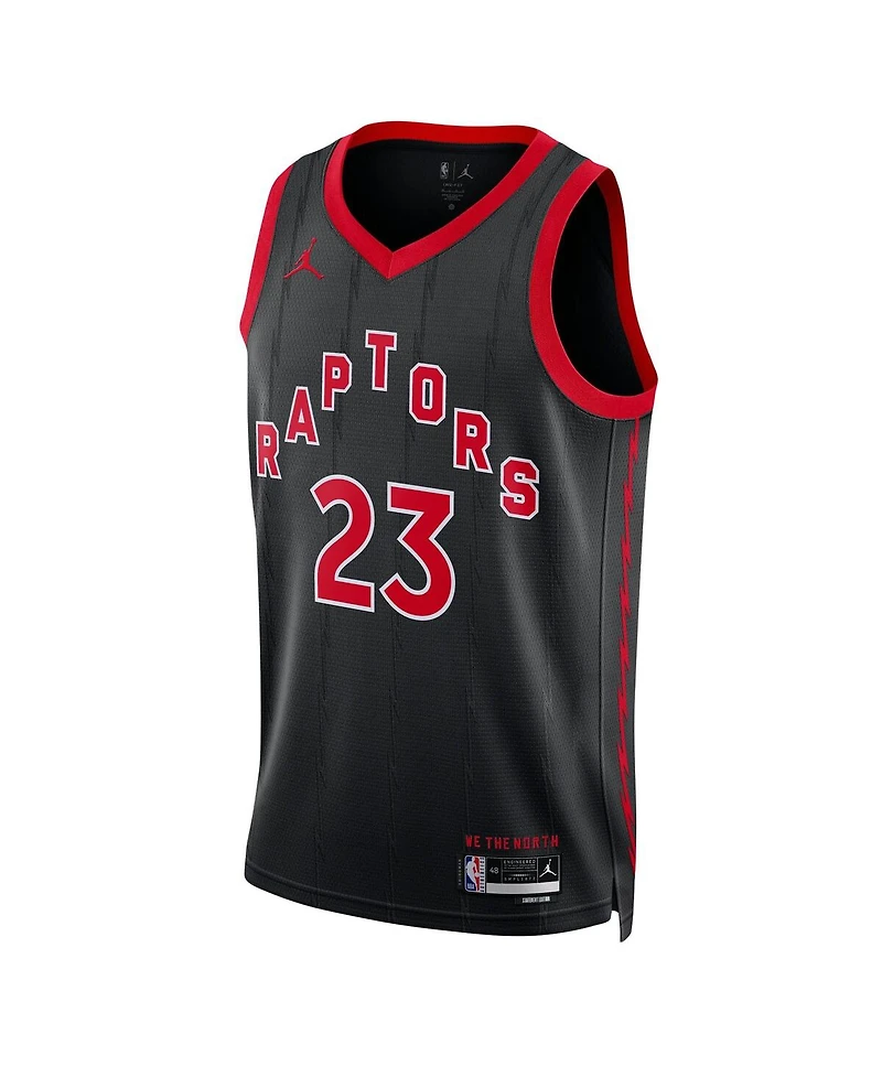 Men's Jordan Fred Vanvleet Black Toronto Raptors 2022/23 Statement Edition Swingman Jersey
