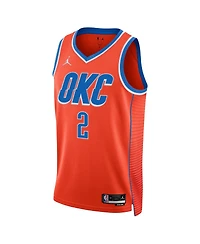 Men's Jordan Shai Gilgeous-Alexander Orange Oklahoma City Thunder Statement Edition Swingman Jersey