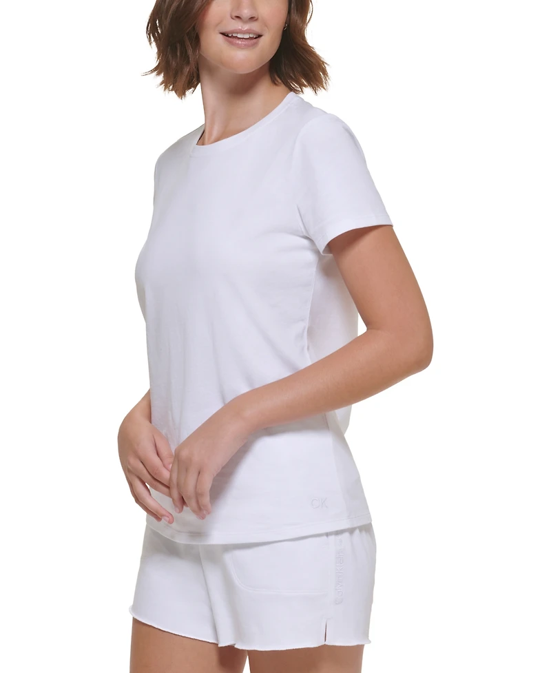 Calvin Klein Performance Women's Cotton Short-Sleeve Crewneck T-Shirt